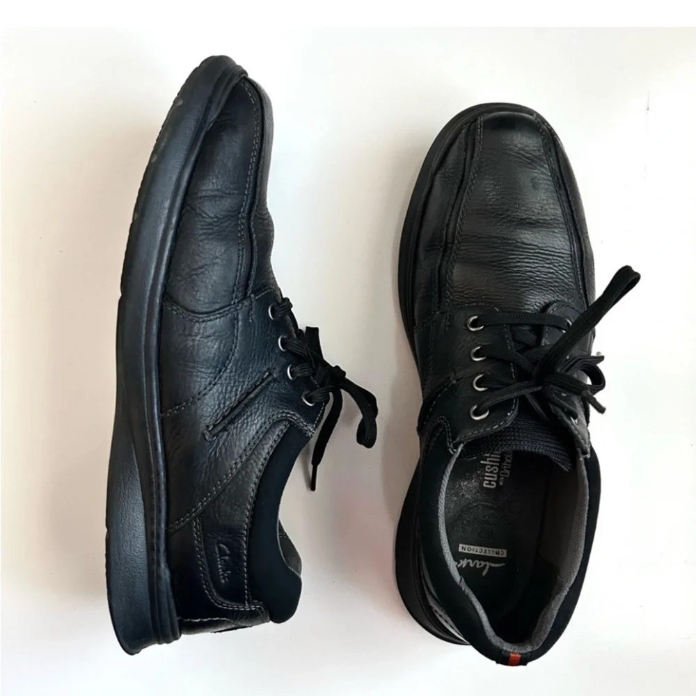 Clark’s Men’s Black Leather Oxford Shoes